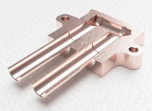 WBA-0.60-0.28-CU-01 Mini Water Block 0.6 x 0.6 x 0.28" Copper