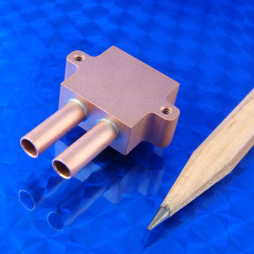 WBA-0.60-0.28-CU-01 Mini Water Block 0.6 x 0.6 x 0.28" Copper