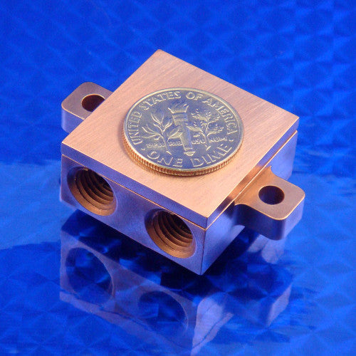 WBA-1.00-0.49-CU-01 Water Block 1.0 x 1.0 x 0.49" Copper