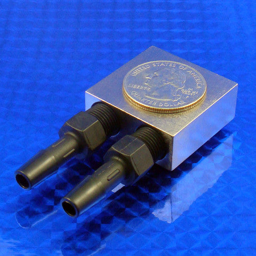 WBA-1.25-0.50-CU-NP Water Block 1.25 x 1.25 x 0.50" Copper