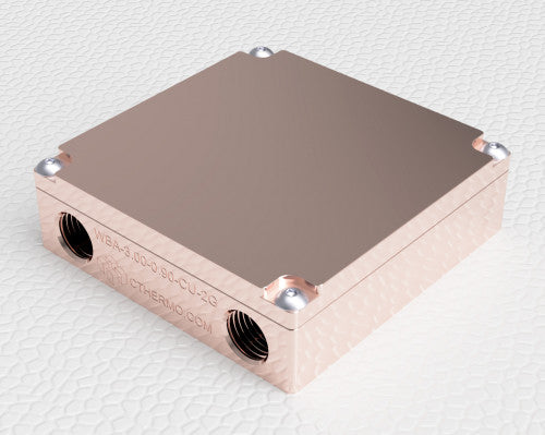 WBA-3.00-0.90-CU-2G 2nd generation Water Block 3.0 x 3.0 x 0.90" Copper
