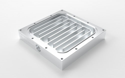 WBA-4.0-1.1-AL-CC Water Block 4.0 x 4.0 x 1.1" Cbored Cover